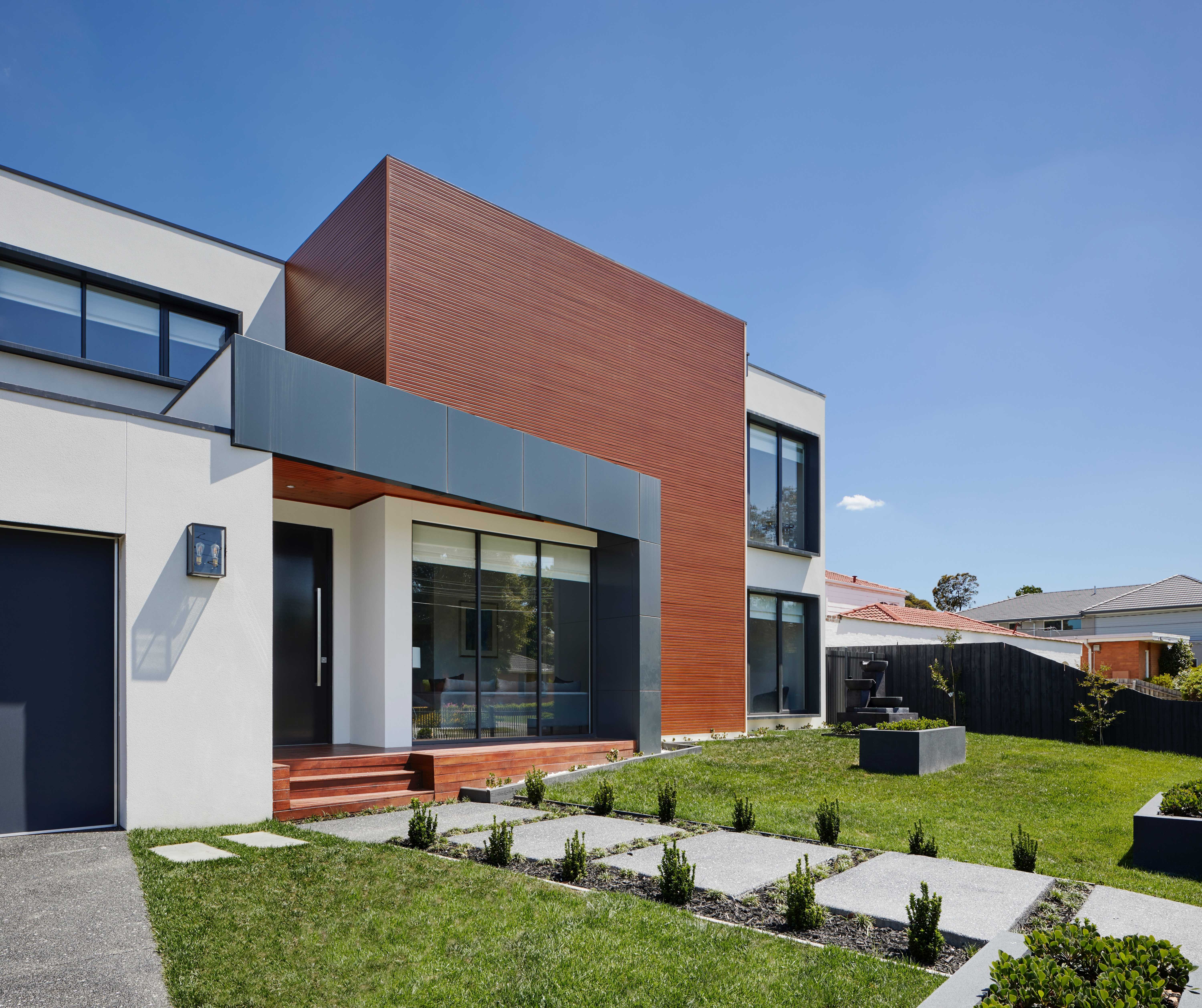 Fachada de casa moderna